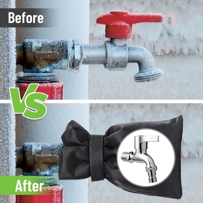 Outdoor Faucet Covers Winter Freeze Protection Upgraded Thicken Garden Faucet Socks Waterproof Reusable Hose Insulated Spigot