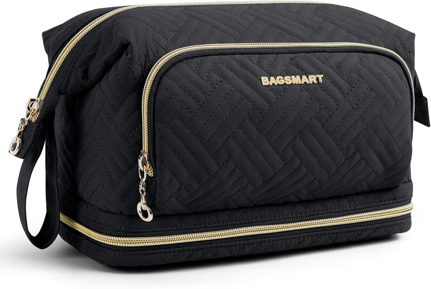 Travel Makeup Bag, Cosmetic Bag Make up Organizer Case,Large Wide-Open Pouch for Women Purse for Toiletries Accessories Brushes