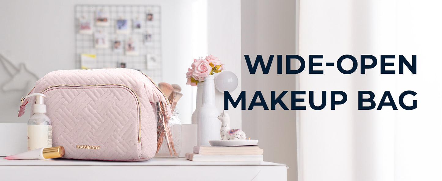 Quilted Cosmetic Travel Bag