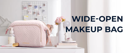 Quilted Cosmetic Travel Bag