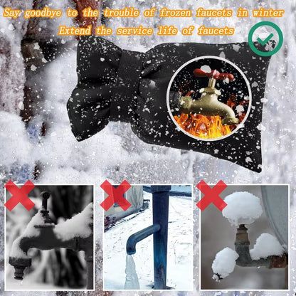 Outdoor Faucet Covers Winter Freeze Protection Upgraded Thicken Garden Faucet Socks Waterproof Reusable Hose Insulated Spigot