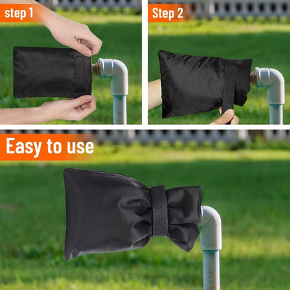 Outdoor Faucet Covers Winter Freeze Protection Upgraded Thicken Garden Faucet Socks Waterproof Reusable Hose Insulated Spigot